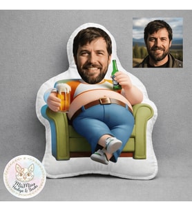 Kişiye Özel Komik Eğlenceli Şekilli Maskot Yastık 1