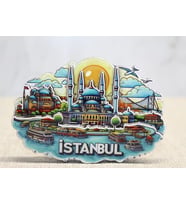 Ahşap İstanbul Temalı Magnet Alk4598