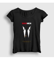 Presmono Kadın Siyah Things Change Dizi Mad Men T-Shirt 477913tt