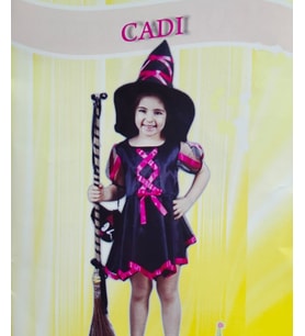 CADI KIZ ÇOCUK KOSTÜMÜ - HALLOWEEN ÇOCUK KOSTÜMÜ