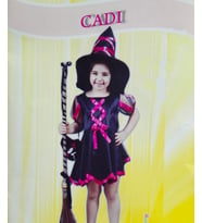 CADI KIZ ÇOCUK KOSTÜMÜ - HALLOWEEN ÇOCUK KOSTÜMÜ