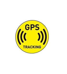 4 adet Gps Tracing Takip Etiketi Uyarı Yapıştırması 10cm  md3