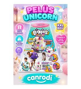 72292 Peluş Biggies Shinycorns Rainbow Unicorn Size XXL