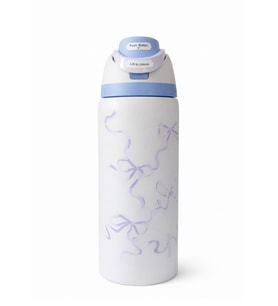 Owala 32 Oz Desenli FreeSip Kapaklı Vakumlu Spor & Outdoor Çelik Termos (Ebru Mavi)