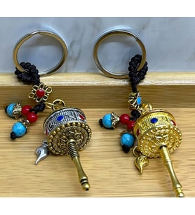 Metal Feng Shui Şans Çarkı Anahtarlık