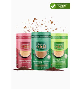 Gourmet Çelebi Fıstıklı,dibek,menengiç Kahvesi 250 gr 3'lü Kahve Çeşitleri