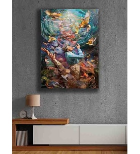 Koç stüdyo Modern tasarım kanvas tablo 50x70 (Çok Renkli)
