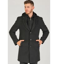 PLT8406 DEWBERRY ERKEK PALTO-ANTRASİT