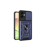 Samsung Galaxy A06 Kılıf Pars Lens Yüzüklü Silikon - Lacivert