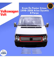 Volkswagen Volt Krom Ön Panjur Çıtası 8 Parça 1998–2006 Paslanmaz Çelik (Gümüş)