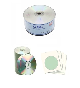 CSL Boş Cd-r 700mb-80mın 52x 10 Adet Ve Cd Zarfı 10 Adet