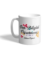Kişiye Özel İngizlice  Öğretmenlerine Özel İsim Yazılabilir Kupa Bardak 04