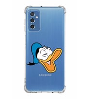 Samsung Galaxy M52  Köşe Korumalı Antişok Kapak Donald Duck Tasarımlı Şeffaf  Kılıf