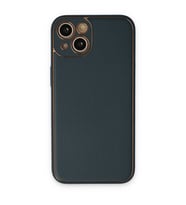 Iphone 14 Plus Kılıf Coco Deri Silikon Kapak - Yeşil