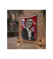 Sivil Mustafa Kemal Atatürk Ay-Yıldız Poster poster Bayrak Raşel Kumaş 100x150 cm ATA19