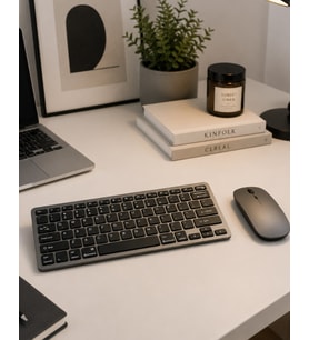 Sessiz Kullanım Sunan Bluetooth Klavye Mouse Seti Çoklu Cihaz Uyumlu