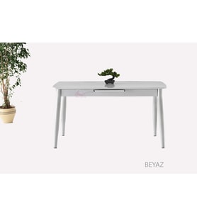 Ortadan Açılabilir Mdf  Yemek Masası, Mutfak Masası ( 80x130 CM )
