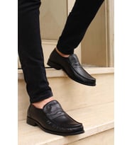 FAST STEP Hakiki Deri Erkek Klasik Ayakkabı 932MA725EVA (Siyah)