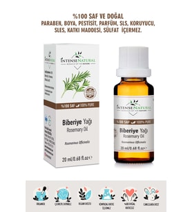 Biberiye Uçucu Yağı 20 ml %100 Saf ve Doğal Rosemary Essential Oil