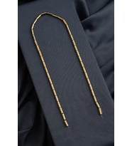 Hematit Doğal Taş Parlak Antik Sarı Silindir Kesim 3x9mm Dizi [AA]
