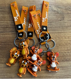 Silikon Anahtarlık  Jerry - 6 Adet 1 Paket