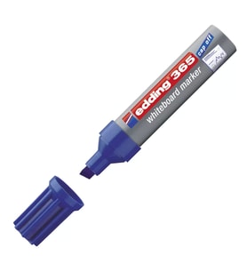 EDDİNG 365 BEYAZ TAHTA KALEMİ KESİK UÇ MAVİ 2-7mm