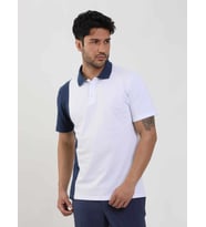 Dufy Beyaz Erkek Slim Fit Desenli Polo Yaka Tshirt - 105269