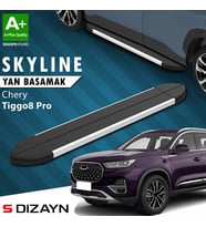 S-Dizayn Chery Tiggo8 Pro Skyline Aluminyum Yan Basamak 183 Cm 2022 Üzeri A+ Kalite