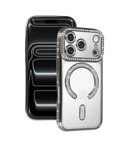 Apple iPhone 17 Pro Joke Simli Magneticsafe Kılıf - Gümüş