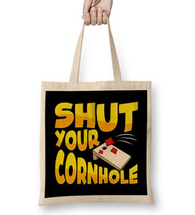 You Shuck At Cornhole Cute & Funny Shut Your Cornhole Bean Bag Tossing Bez Çanta Uzun Saplı