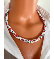 Chibeads Minik Çiçekli Kadın Kolye ve Bileklik Set