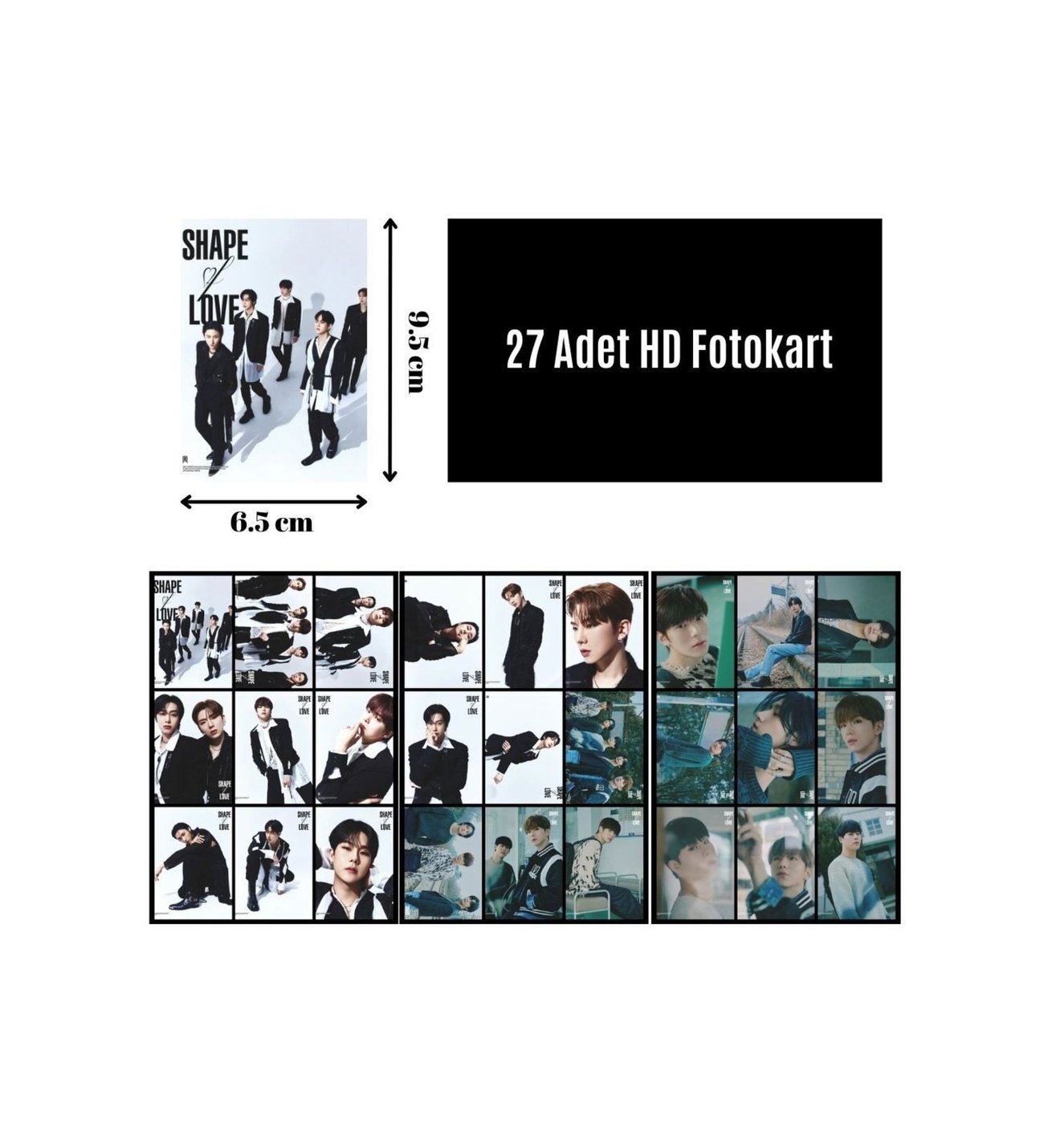 Monsta X '' Shape Of Love '' Fotokart Seti