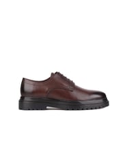 Shoetyle - Kahverengi Deri Bağcıklı Erkek Klasik Ayakkabı 250-2013