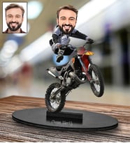 Kişiye Özel Motorcu Tasarımlı Karikatür Biblo 109
