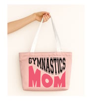 Gymnastics Mom Tasarım Mat Saten Çanta (Pudra)