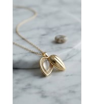316L Çelik Zincir Gold Renk Damla Tomurcuk Model Kolye 5886 - SSSSSS5379-8665