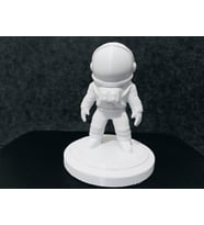 Astronot Biblo Heykel Obje Masa Dekoru