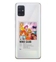 Samsung Galaxy A51 Uyumlu Winx Club Poster Tasarımlı Şeffaf Telefon Kılıfı