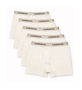 Carnaval Cream Light  Erkek Boxer 5’li Set