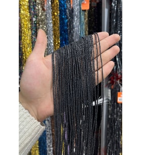 Hematit Taşı Rondela Kesim Mat Siyah 1x8mm Doğal Taş Dizi