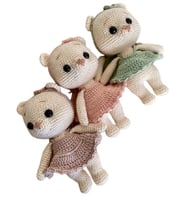 Sevimli Minnoş Ayıcıklar Amigurumi Organik Oyuncak