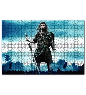 Cakapuzzle  Cesur Yürek Siyah Beyaz Puzzle Yapboz MDF (Ahşap) (120 Parça)