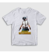 Presmono Unisex Çocuk Beyaz Cover Pubg T-Shirt 30250tt (Beyaz)
