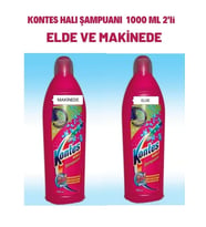 Kontes Hali Şampuani Makİnede 1000 Gr & Kontes Hali Şampuani Elde 1000 Gr İkİlİ Kampanya