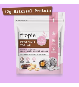 Proteinli Meyve Topları - Hindistan Cevizi Kaplı & Yer Fıstığı Ezmeli 80 gr