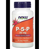 NOW P-5-P 50 mg with Coenzyme B-6 + Mg Bisglycinate, 90 Veg Capsul.Usa Menşei 3841 (Renksiz)