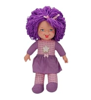 Dollz n More Gökkuşağı Bebekleri 45 Cm Mor Saçlı