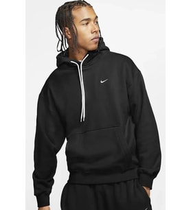 Nike Solo Swoosh Fleece Hoodie Siyah Erkek Sweatshrit