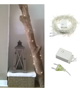 100 Ledli 8 Fonksiyonlu 10 Metre Led Aydınlatma Dekor Lambası (beyaz) (5343)