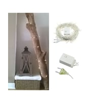 100 Ledli 8 Fonksiyonlu 10 Metre Led Aydınlatma Dekor Lambası (beyaz) (5343)